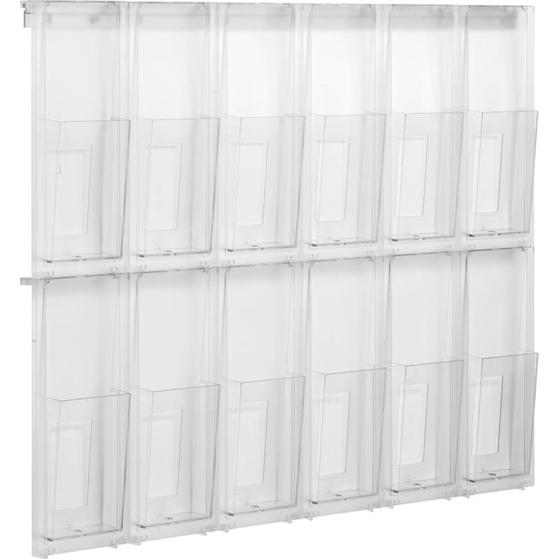 helit Wanddisplay "the placativ", 12 x 1/3 DIN A4 hoch
