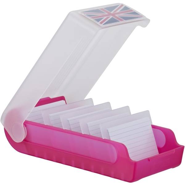 Lernkartei BeeBox A8 quer bis 600 Karten rot