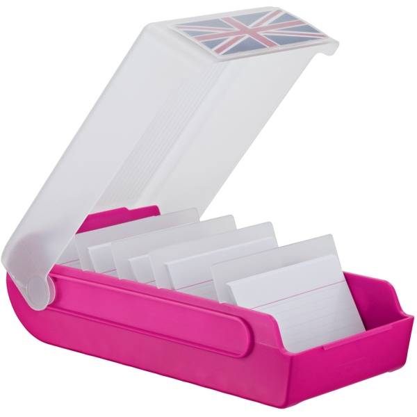 Lernkartei BeeBox A7 quer bis 600 Karten rot