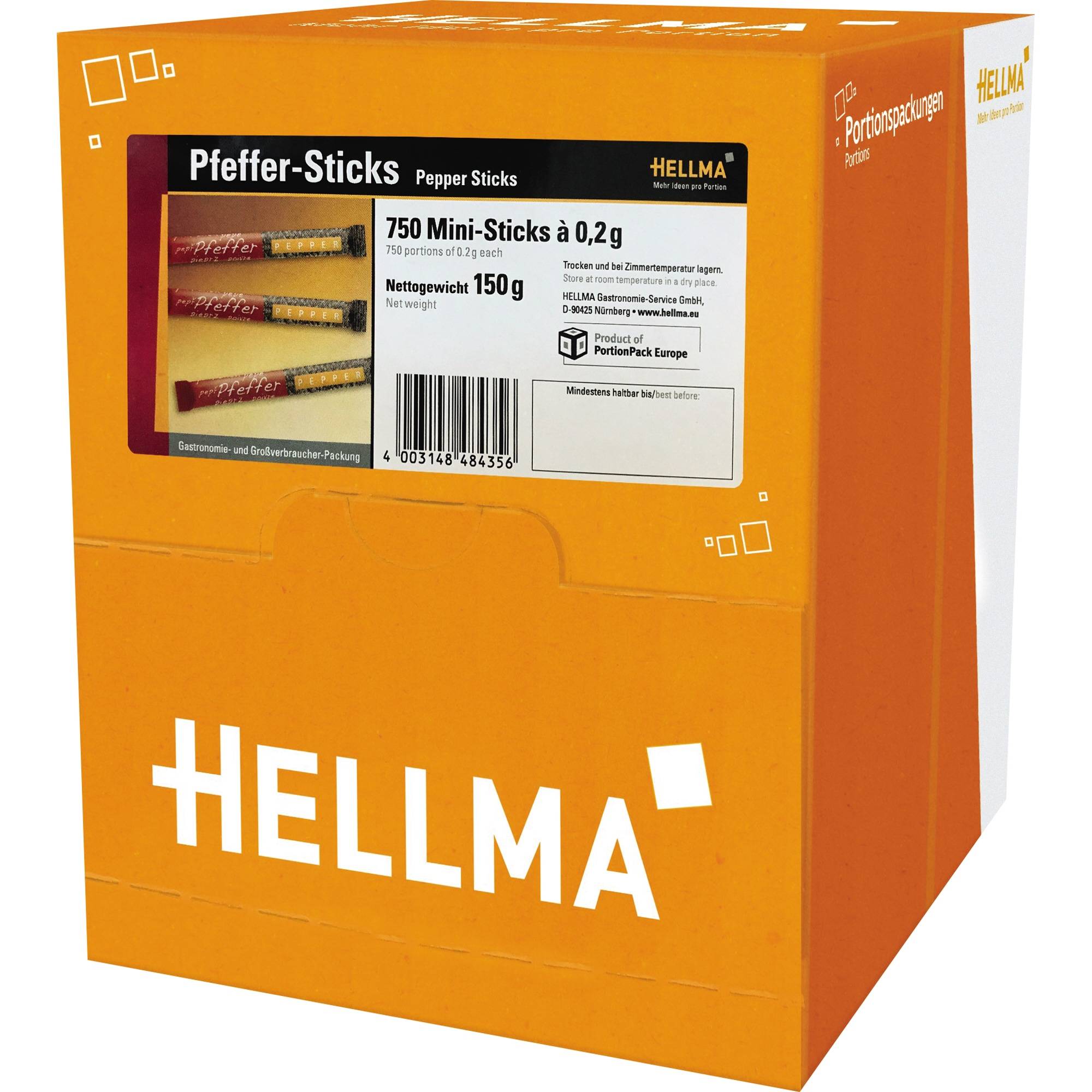 Hellma Pfeffer-Sticks 60000120 0,2g 750 St./Pack.
