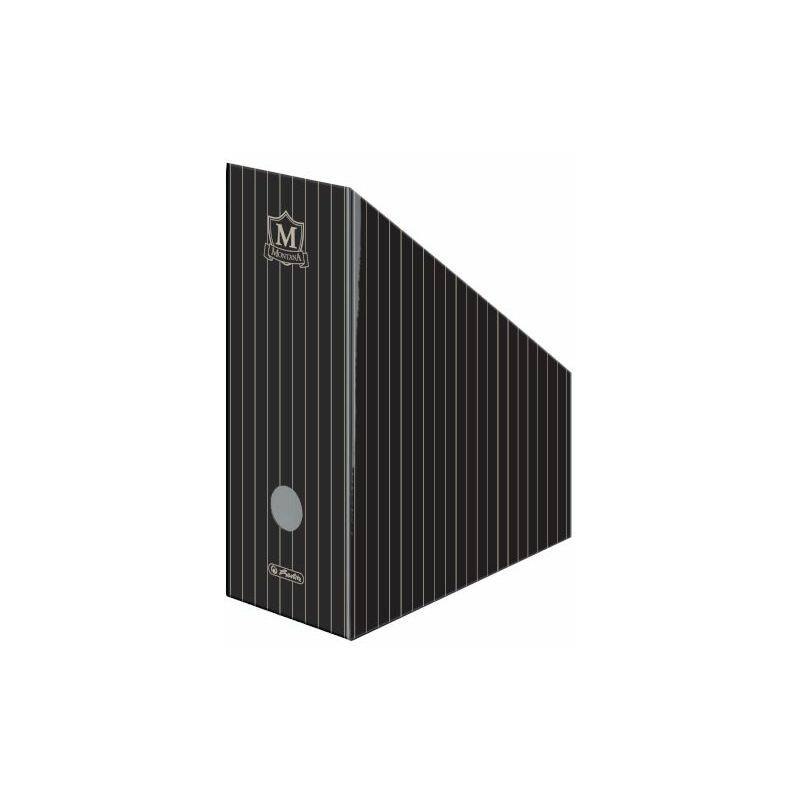 herlitz Wellpappe-Stehsammler Montana, für DIN A4, schwarz