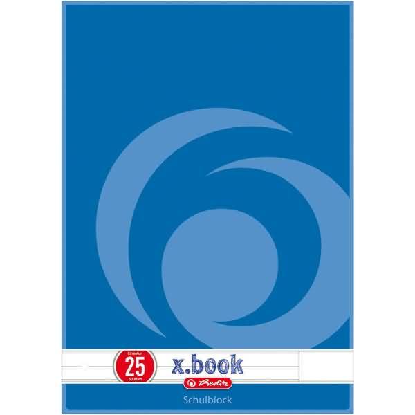 Schulblock A4 50 Blatt Lineatur 25 FSC Mix