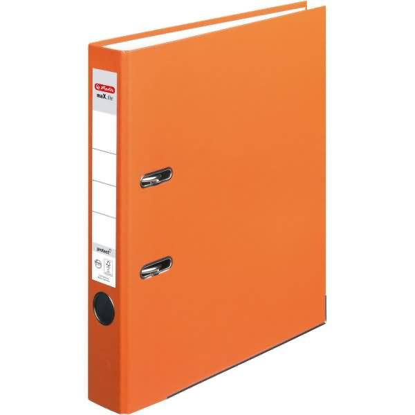 Ordner protect Kunststoff (PP) A4 5cm orange maX.file