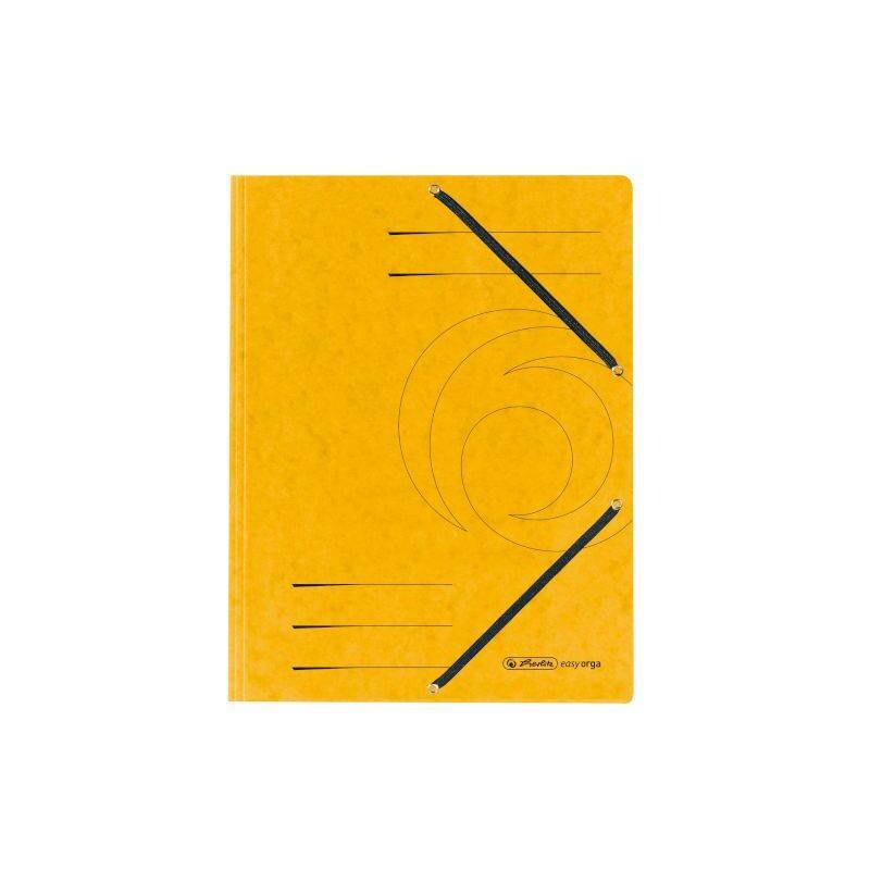 herlitz Eckspannermappe easyorga, DIN A4, gelb