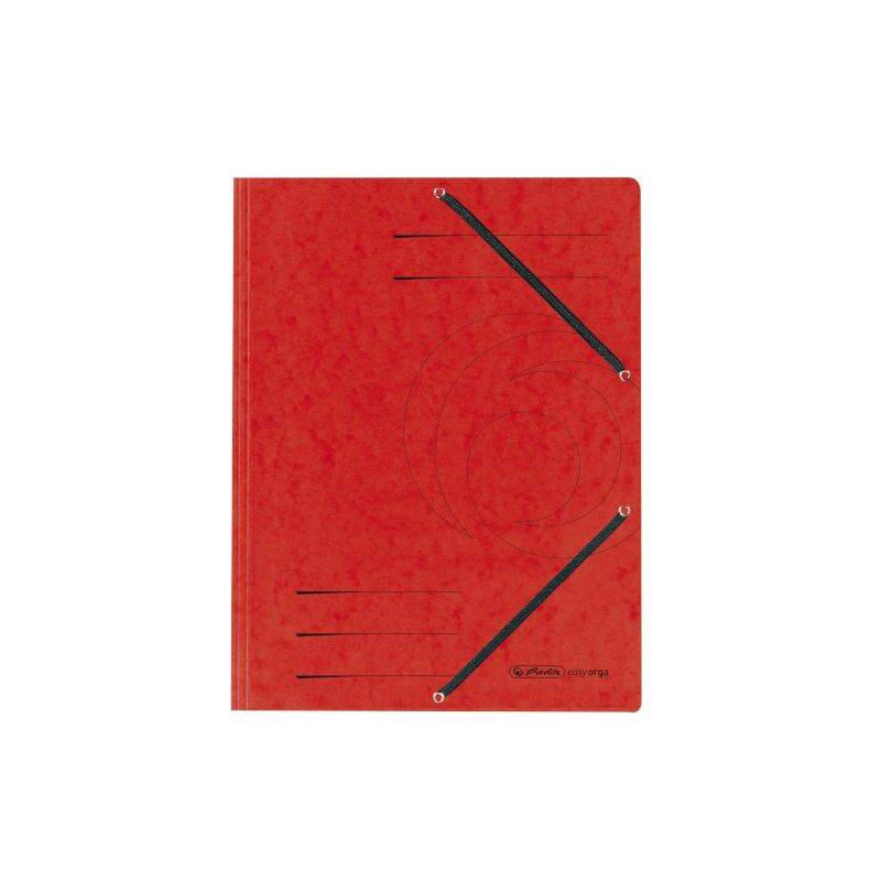 herlitz Eckspannermappe easyorga, DIN A4, rot