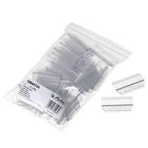 Durchsichtige wiederverschließbare Plastikbeutel mit Reißverschlussverschlüssen, in einer Packung abgebildet, mit zwei kleineren Beuteln daneben.