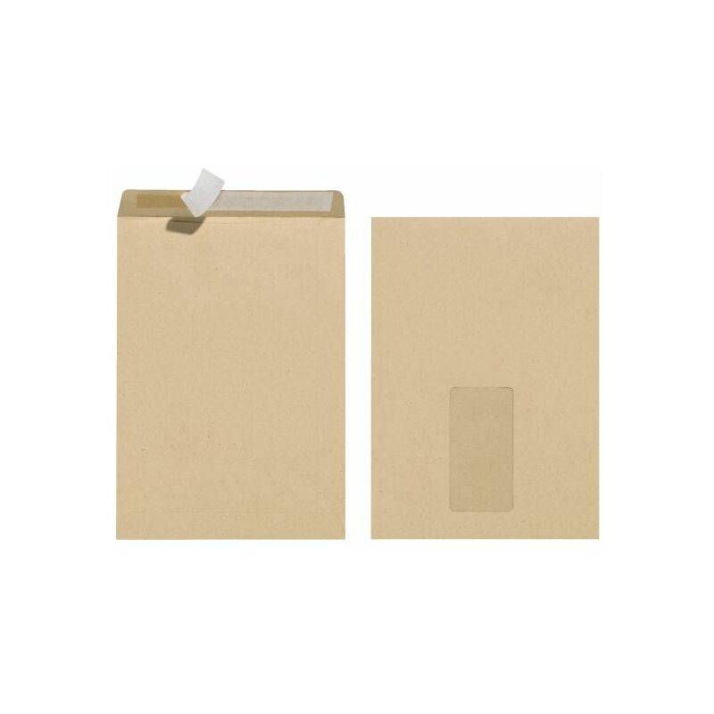 herlitz Versandtasche, DIN C5, mit Fenster, braun