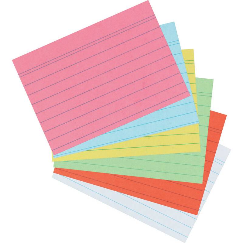 herlitz Karteikarten, DIN A7, liniert, orange