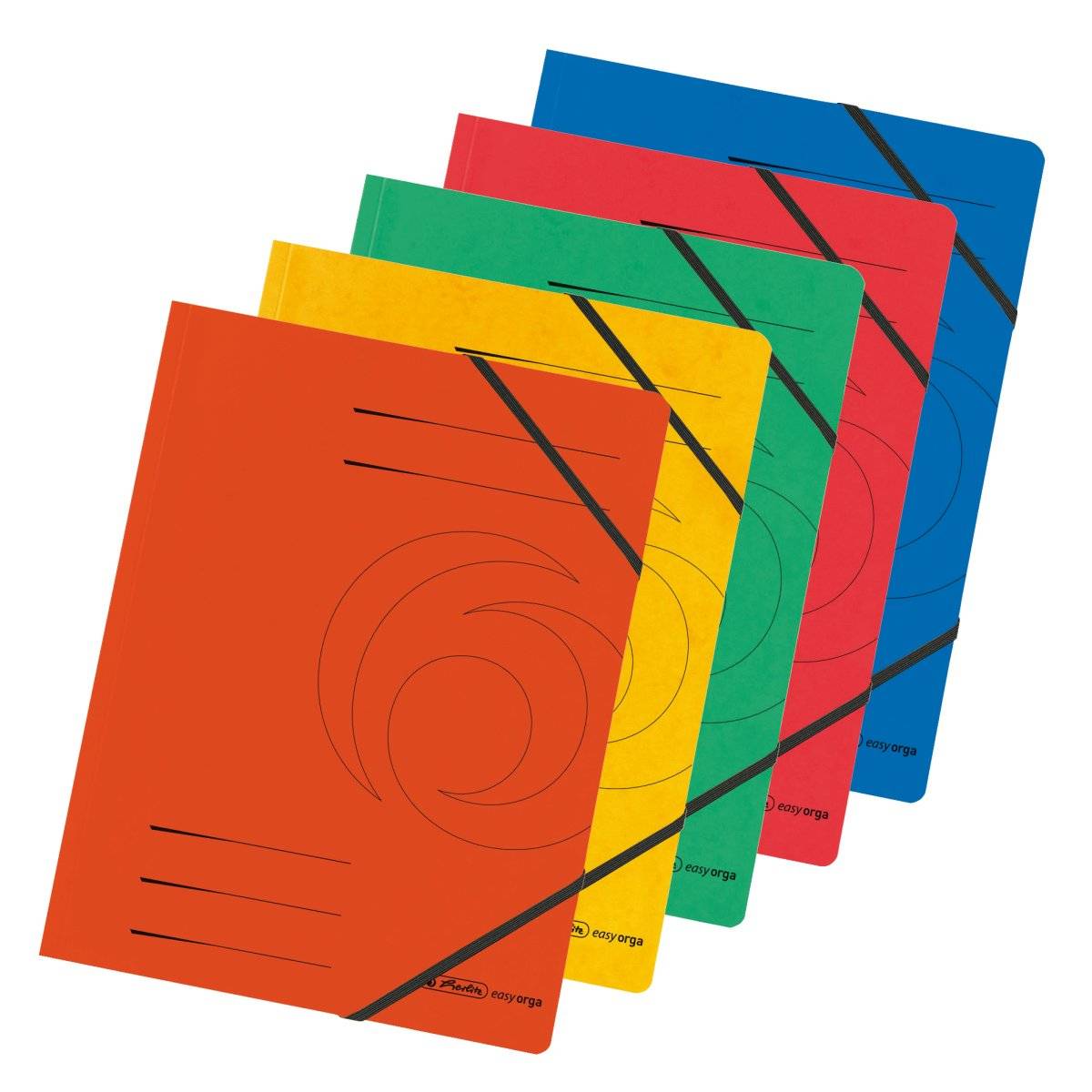 Herlitz Colorspan - Ordner - für A4 - diverse Farben (Packung mit 5)