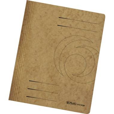 Herlitz Schnellhefter 10902955 DIN A4 Colorspankarton braun