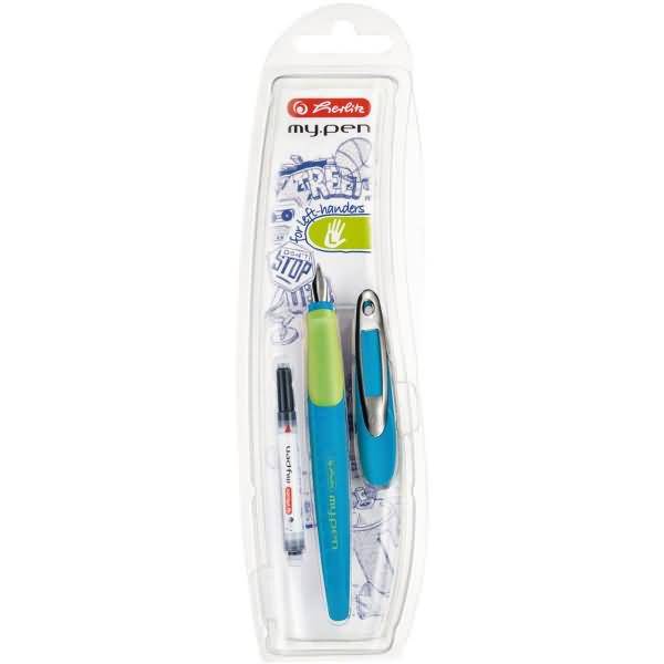 Füllhalter my.pen L-Feder blau/lemon