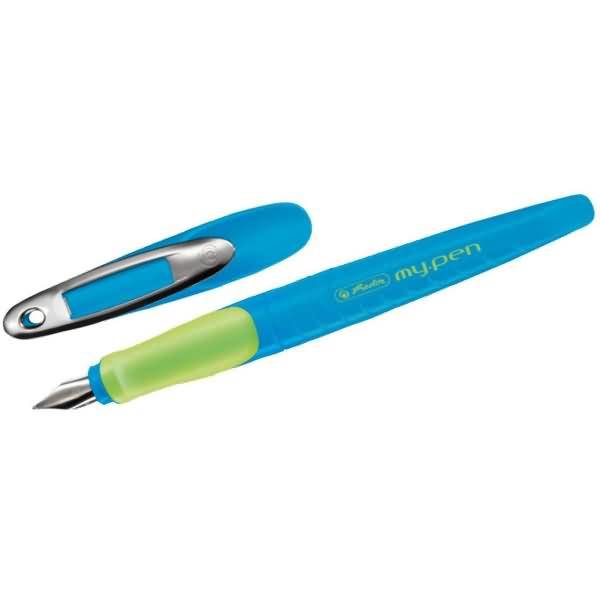 Füllhalter my.pen L-Feder blau/lemon