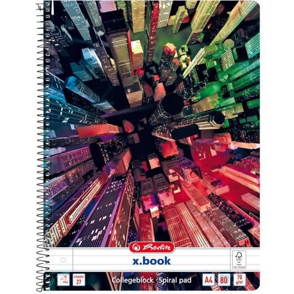 Spiralblock A4 80 Blatt Lineatur 27 FSC Mix