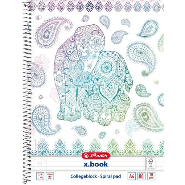 Spiralblock A4 80 Blatt Lineatur 28 FSC Mix