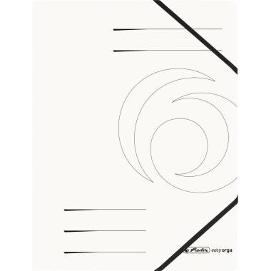 Herlitz Eckspanner 11159647 DIN A4 Colorspankarton weiß