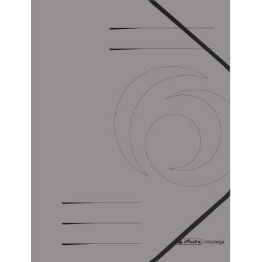 Herlitz Eckspanner 11159670 DIN A4 Colorspankarton dunkelgrau