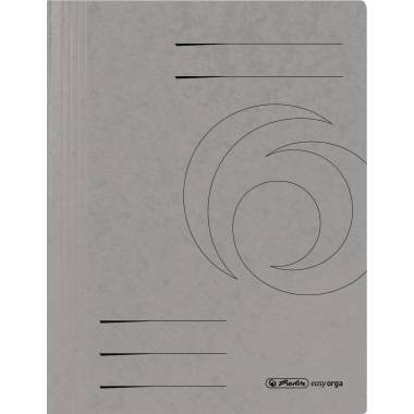 Herlitz Schnellhefter 11159704 DIN A4 Colorspankarton grau