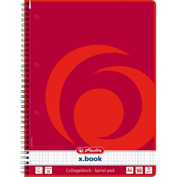 Spiralblock A4 160 Blatt Lineatur 28