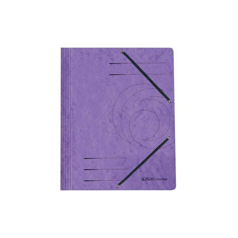herlitz Eckspannermappe easyorga, DIN A4, violett
