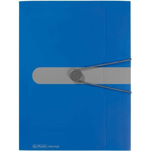 Gummizugmappe PP A4 blau opak to go