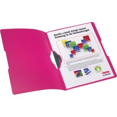 Herlitz Klemmmappe easy orga to go 11206208 DIN A4 30Bl. PP beere