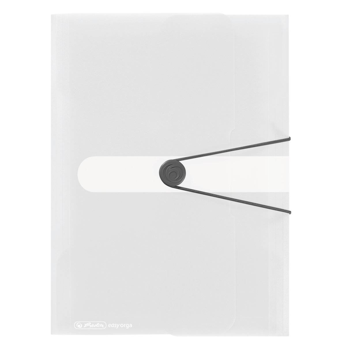 Herlitz 11206448, Konventioneller Dateiordner, A4, Polypropylen (PP), Transparent, Matt, Papier