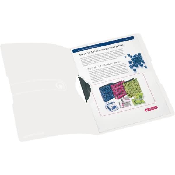 Cliphefter Express-Clip PP A4 farblos transparent to go