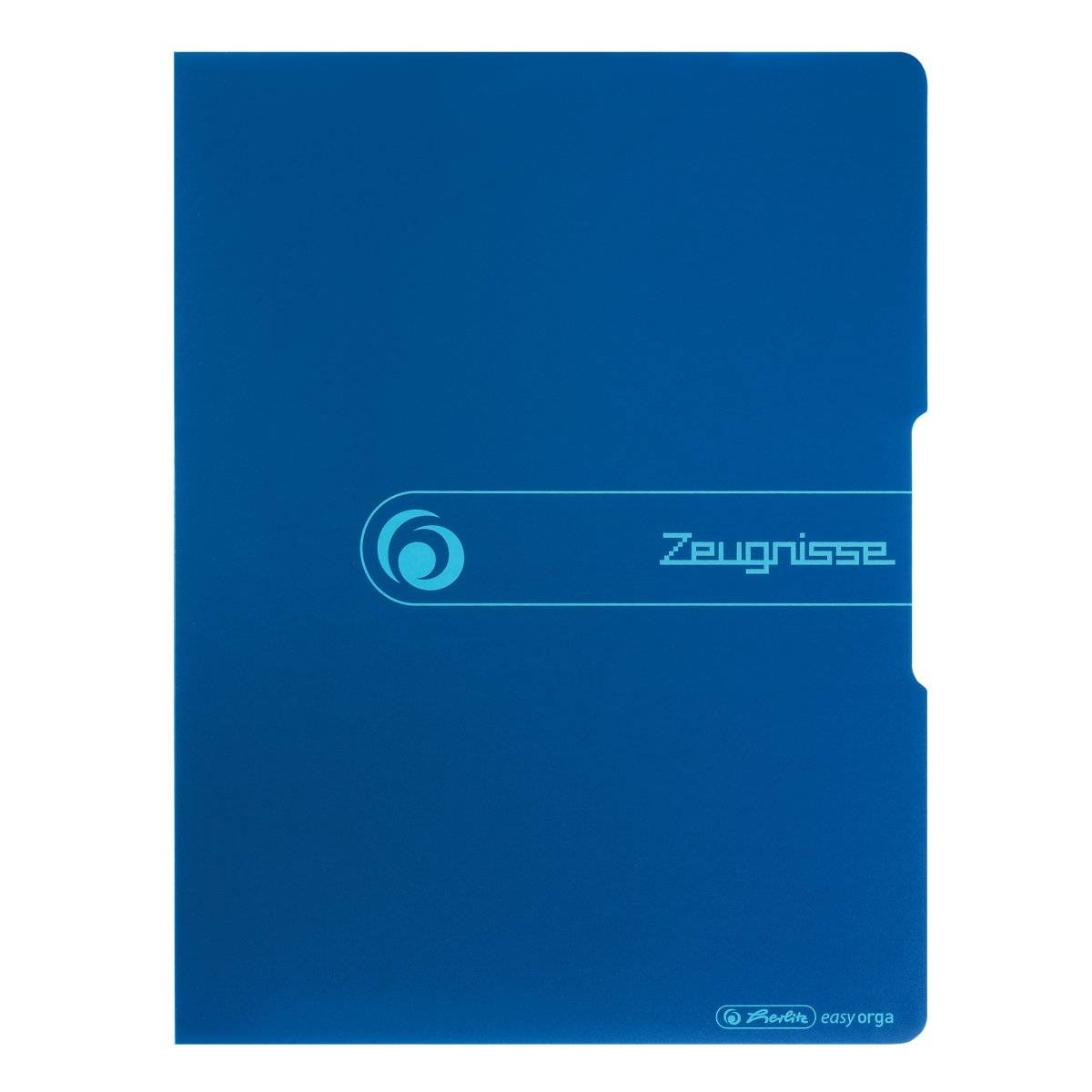 Herlitz Zeugnisse, Konventioneller Dateiordner, A4, Polypropylen (PP), Blau, Porträt, 20 Taschen