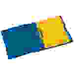 Herlitz 11217171, Rundring, Polypropylen (PP), Blau, Matt, 2,5 cm, Edelstahl