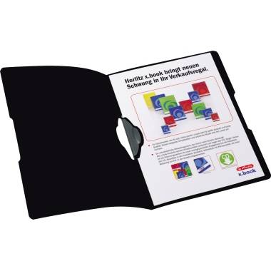 Herlitz Klemmmappe easy orga to go 11217189 DIN A4 30Bl. PP schwarz