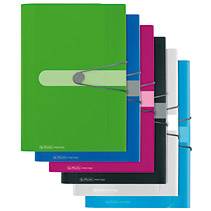 Herlitz 11277944, Polypropylen (PP), Blau, Transparent, Landschaft, Visitenkarte, Gummiband, 1 Stück(e)