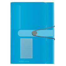 Herlitz 11277944, Polypropylen (PP), Blau, Transparent, Landschaft, Visitenkarte, Gummiband, 1 Stück(e)