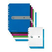 Herlitz 11292943, A4, Polypropylen (PP), Blau, Transparent, Porträt, Druckknopf, 1 Stück(e)