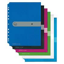 Herlitz 11292943, A4, Polypropylen (PP), Blau, Transparent, Porträt, Druckknopf, 1 Stück(e)