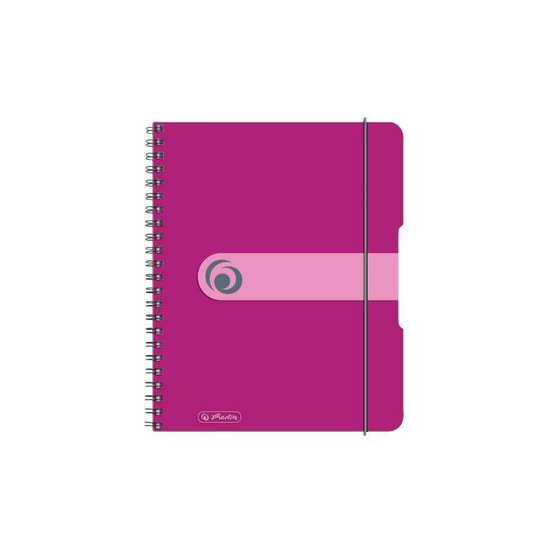 herlitz Collegeblock easy orga to go, A5, 80 Blatt, beere