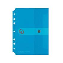 Herlitz 11293826, A5, Polypropylen (PP), Blau, Transparent, Porträt, Druckknopf, 1 Stück(e)