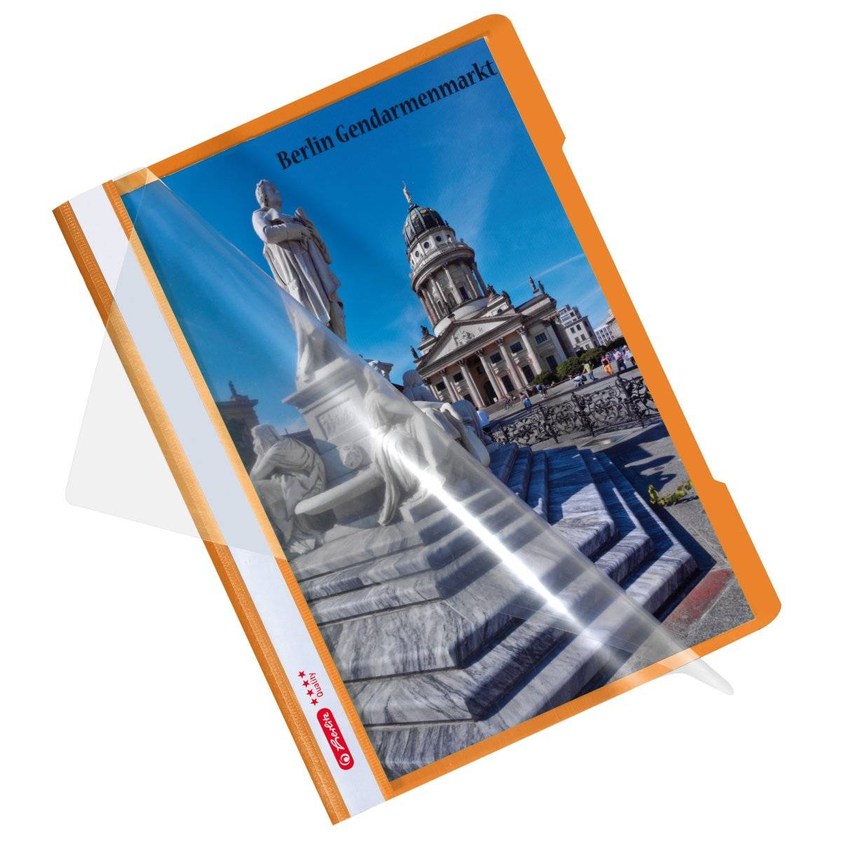 Herlitz 11317120, Manila-Ordner, A4, Polypropylen (PP), Orange, Deutschland