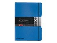 Herlitz my.book flex - Notizbuch - A4 - 80 Blatt / 160 Seiten - weißes Papier - Lineatur 28, Lineatur 27 - Blau - Polypr