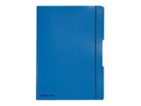 Herlitz my.book flex - Notizbuch - A4 - 80 Blatt / 160 Seiten - weißes Papier - Lineatur 28, Lineatur 27 - Blau - Polypr