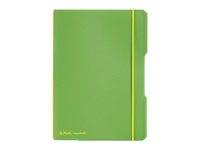 Herlitz my.book flex - Notizbuch - A5 - 40 Blatt / 80 Seiten - weißes Papier - kariert - Grün - Polypropylen (PP)