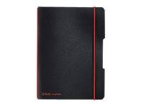 Herlitz my.book flex - Notizbuch - A5 - 40 Blatt / 80 Seiten - weißes Papier - kariert - Schwarz - Polypropylen (PP)