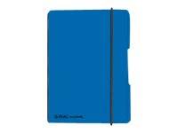 Herlitz my.book flex - Notizbuch - A6 - 40 Blatt / 80 Seiten - weißes Papier - kariert - Blau - Polypropylen (PP)