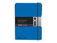 Herlitz my.book flex - Notizbuch - A6 - 40 Blatt / 80 Seiten - weißes Papier - kariert - Blau - Polypropylen (PP)