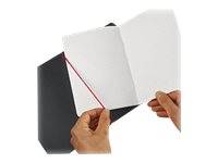 Herlitz my.book flex - Notizbuch - A6 - 40 Blatt / 80 Seiten - weißes Papier - kariert - Schwarz - Polypropylen (PP)