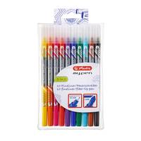 Herlitz 11367232, 10 Stück(e), Schwarz, Blau, Braun, Grün, Orange, Pink, Violett, Rot, Gelb, Feine Spitze, Mehrfarbig, Multi, Rund