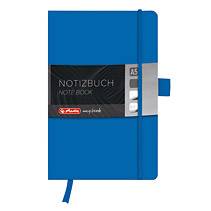 Herlitz 11368990, Blau, A5, 96 Blätter, 80 g/m², Liniertes Papier, Universal