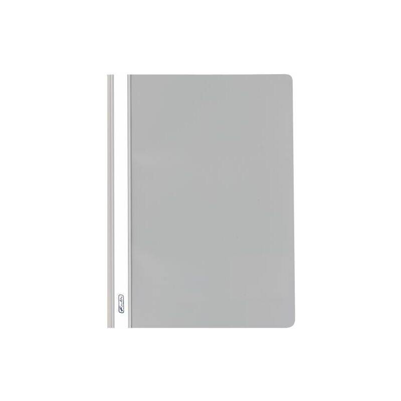 herlitz Schnellhefter, DIN A4, aus PP-Folie, hellgrau