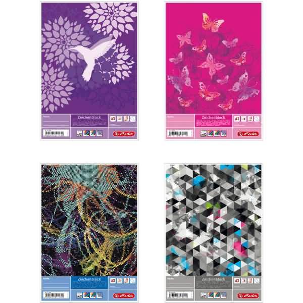 Zeichenblock A3 20 Blatt 120g Motive sortiert
