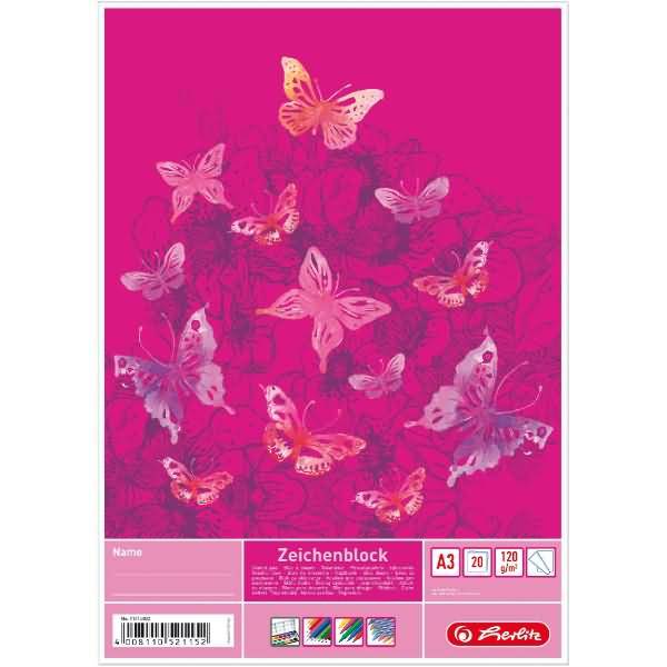 Zeichenblock A3 20 Blatt 120g Motive sortiert