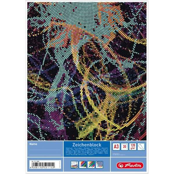 Zeichenblock A3 20 Blatt 120g Motive sortiert